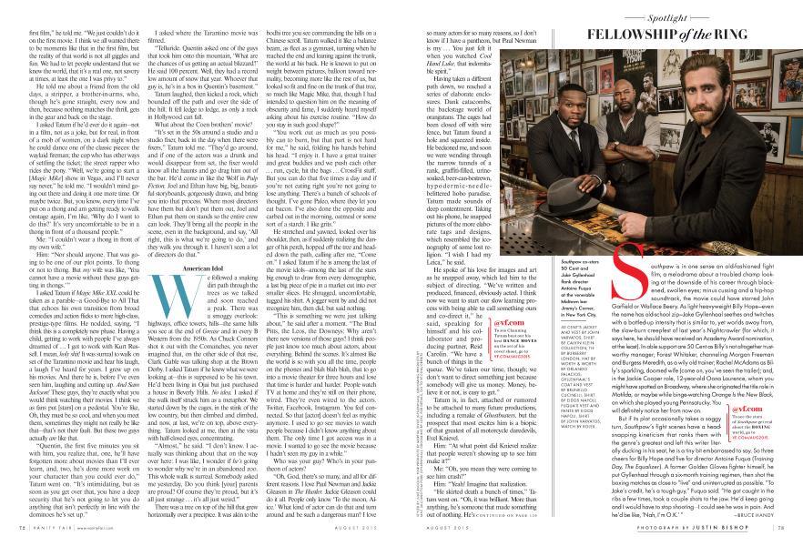 FELLOWSHIP of the RING | Vanity Fair | August 2015