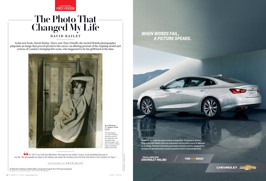 The Photo That Changed My Life | Vanity Fair | April 2016