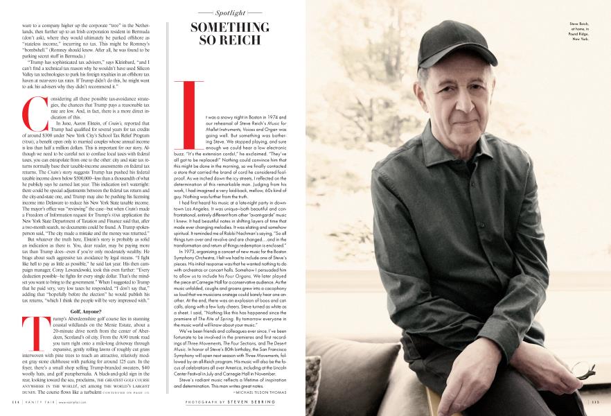 SOMETHING SO REICH | Vanity Fair | August 2016