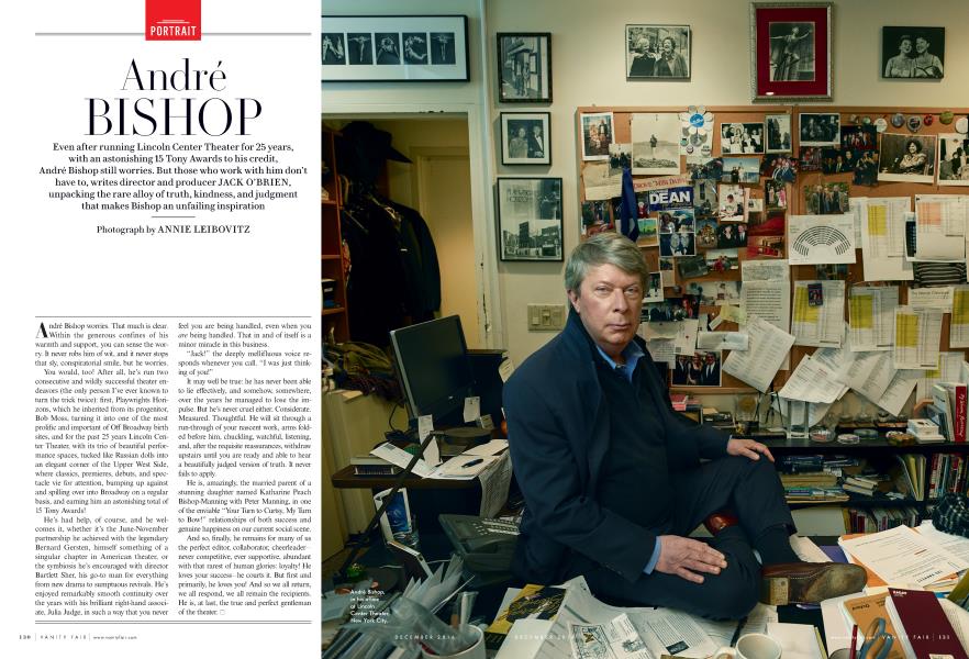 André BISHOP | Vanity Fair | December 2016