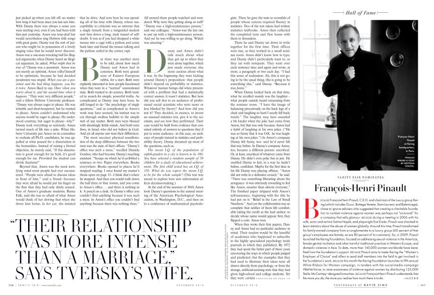 VANITY FAIR NOMINATES François-Henri Pinault | Vanity Fair | December 2016