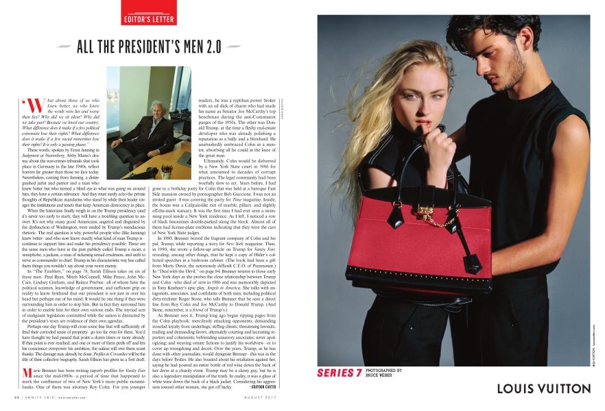 ALL THE PRESIDENT'S MEN 2.0 | Vanity Fair | August 2017