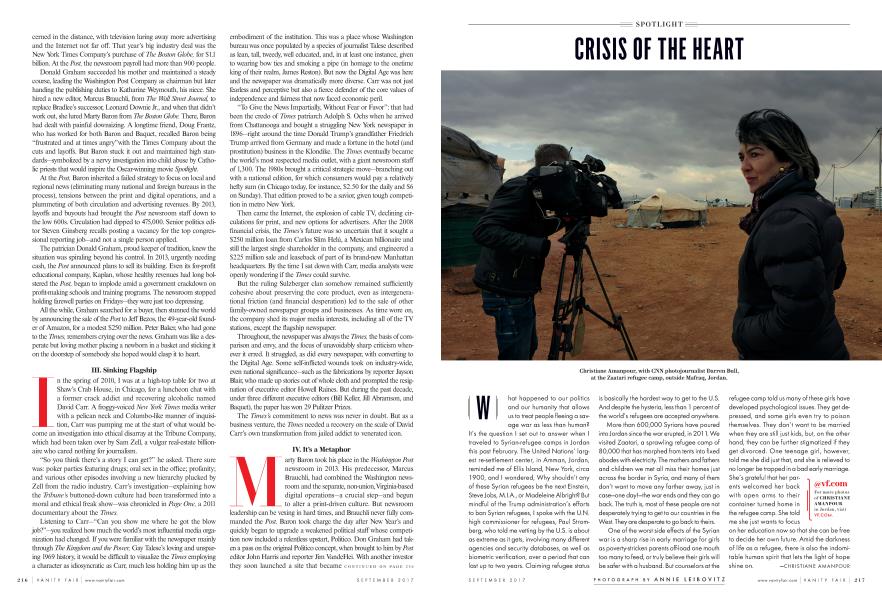 CRISIS OF THE HEART | Vanity Fair | September 2017