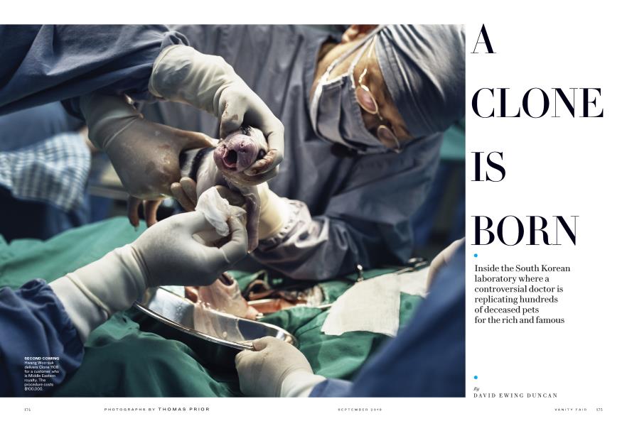 A CLONE IS BORN | Vanity Fair | September 2018
