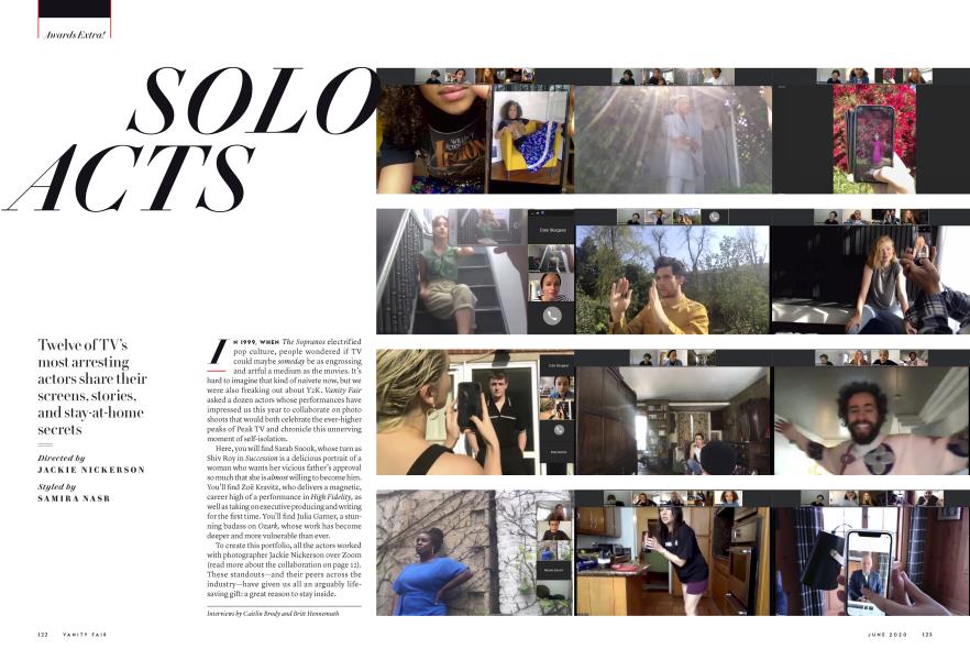 SOLO ACTS | Vanity Fair | June 2020