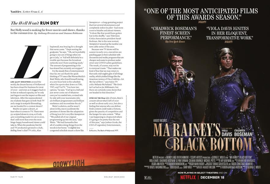 The Well Won’t Run Dry | Vanity Fair | HOLIDAY 2020/21