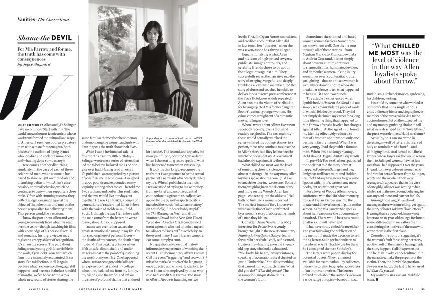 Shame the Devil | Vanity Fair | June 2021