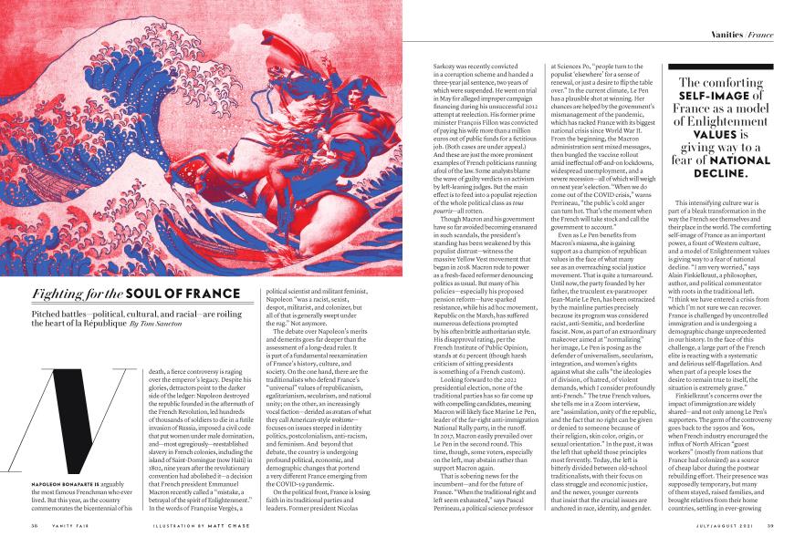 Fighting for the Soul of France | Vanity Fair | July/August 2021