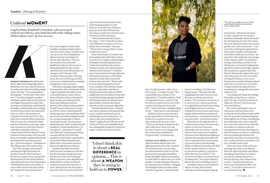 Critical Moment | Vanity Fair | September 2021
