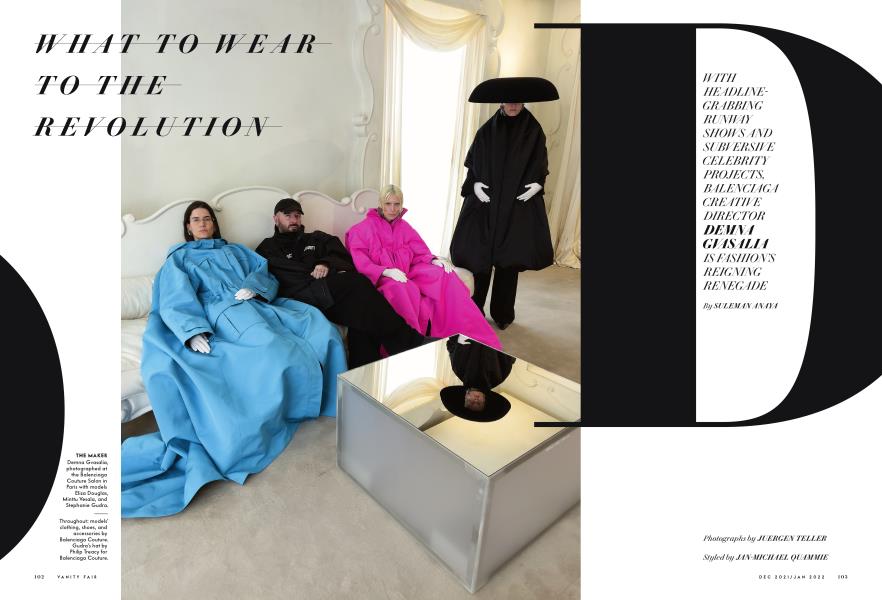 WHAT TO WEAR TO THE REVOLUTION | Vanity Fair | Dec 2021/Jan 2022