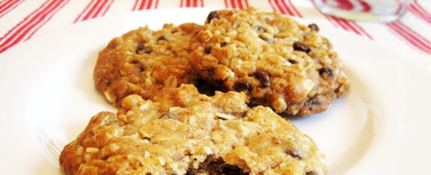 Vegan Oatmeal Chocolate Chip Cookies — Vegangela