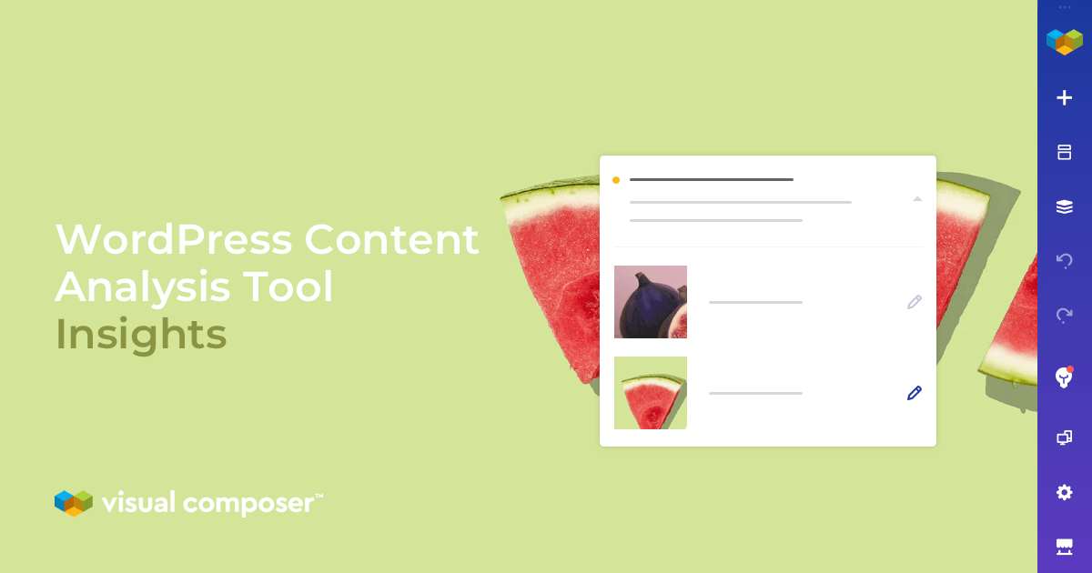 WordPress Content Analysis Tool — Insights by Visual Composer