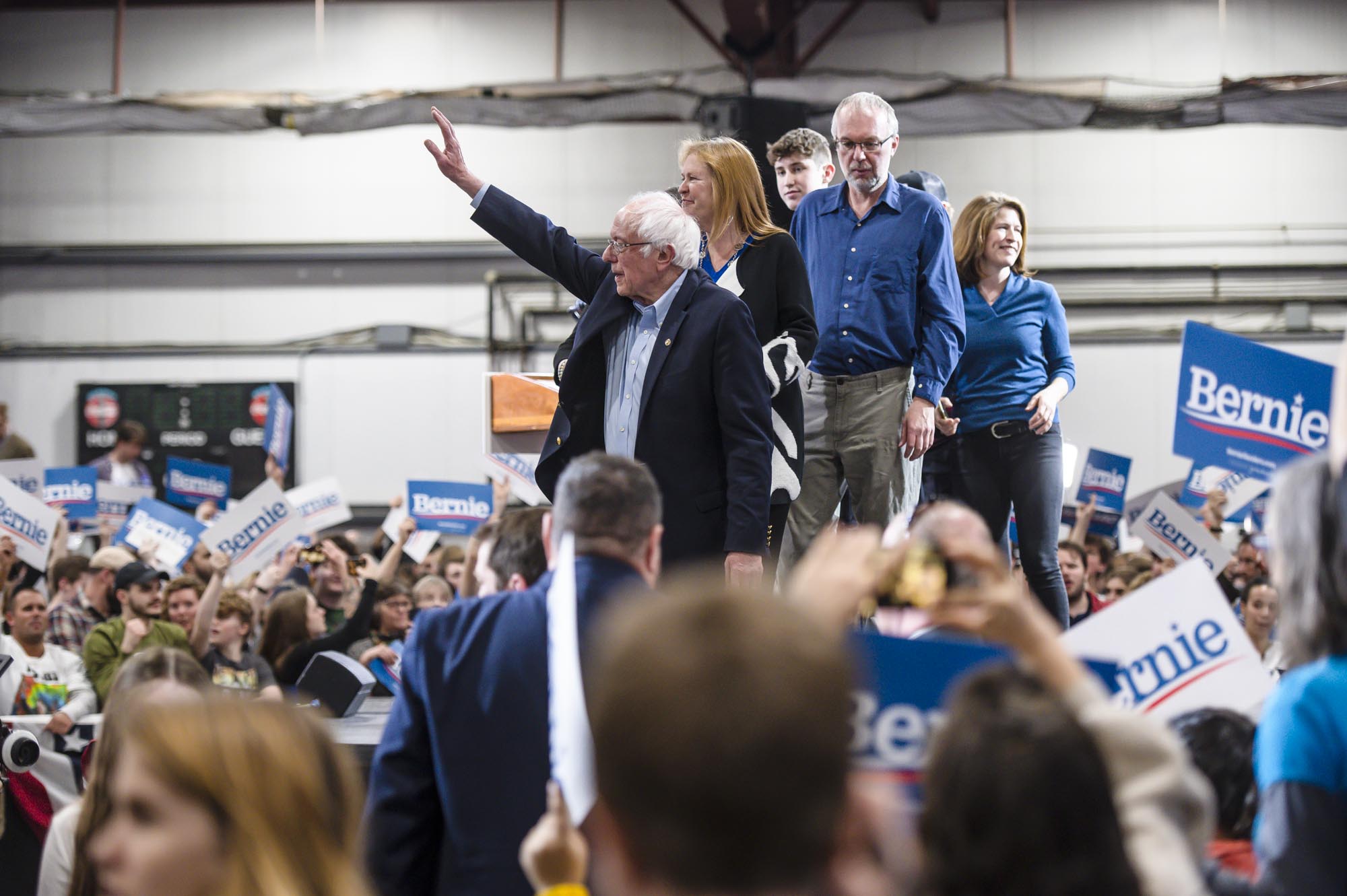 Thousands rally around Sanders at homecoming, as results favor Biden - VTDigger