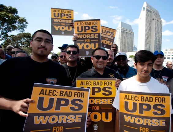 Protests shine light on ALEC conference in San Diego • Waging Nonviolence | Waging Nonviolence