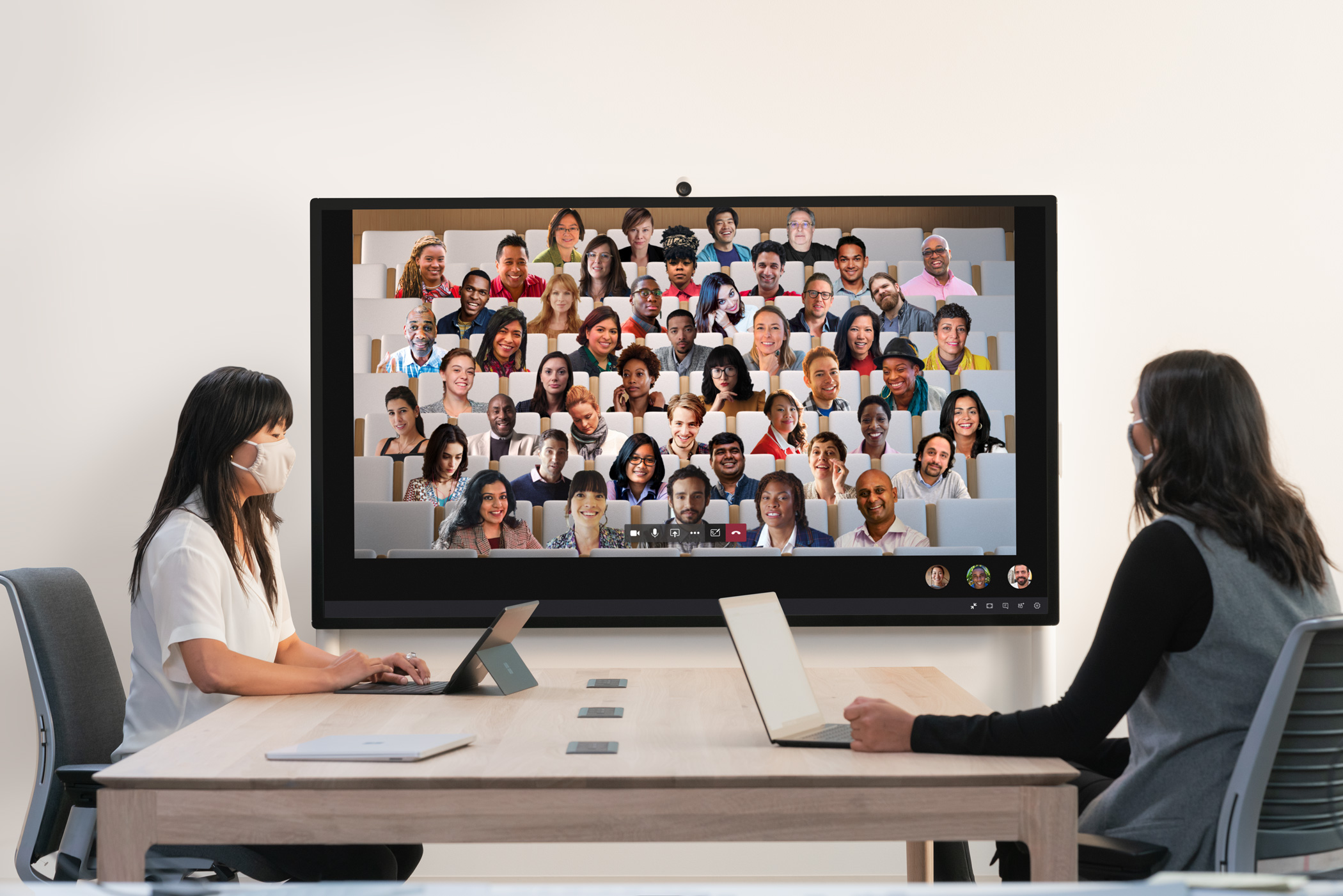 Surface Hub 2S bridges digital and physical divide in today’s hybrid workspaces | Microsoft Devices Blog