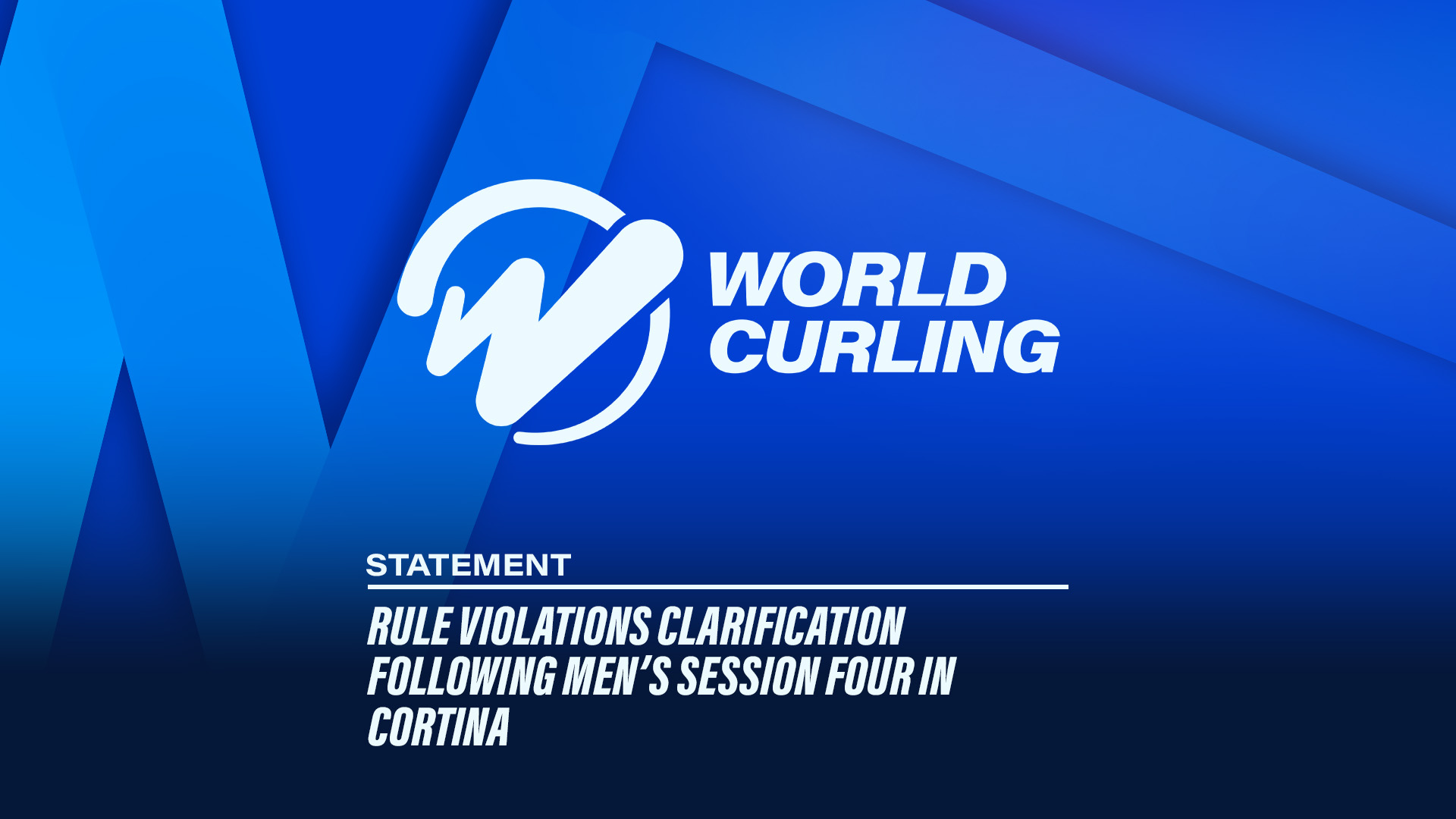 Rule violations clarification following men’s session four in Cortina - World Curling