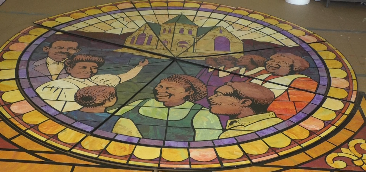 A new mural at Mount Zion Baptist Church honors Black history in Athens - WOUB Public Media