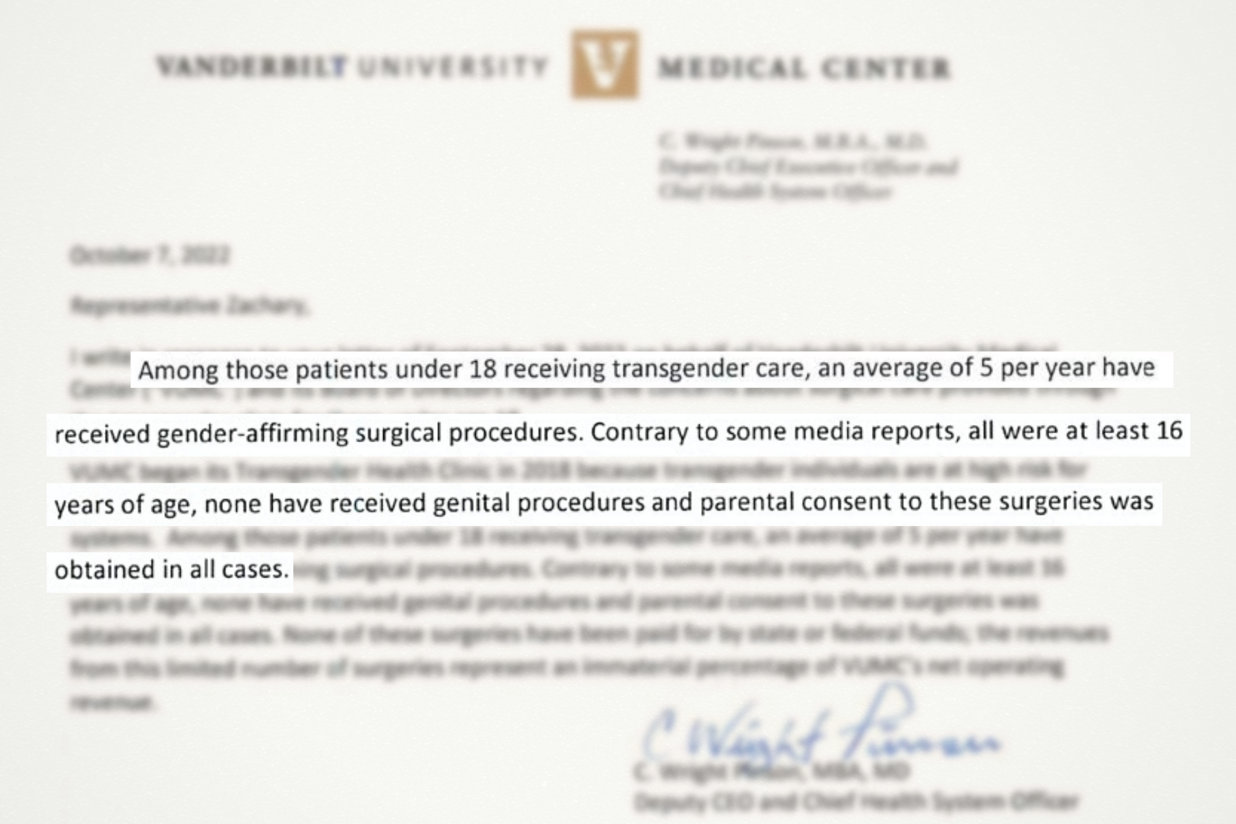 Vanderbilt was never doing genital surgeries on minors but agrees to 'pause' other gender-affirming procedures | WPLN News