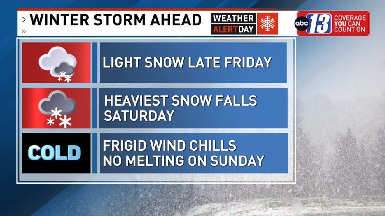 More snow on the way this weekend