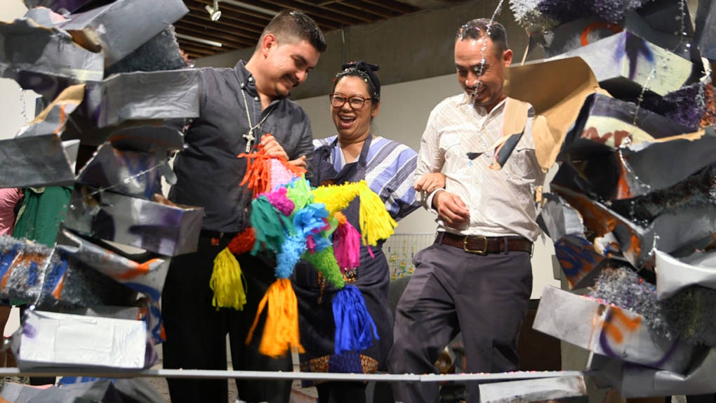 Instead of Dividing, a Border Wall of Piñatas Brings a Community Together | KQED