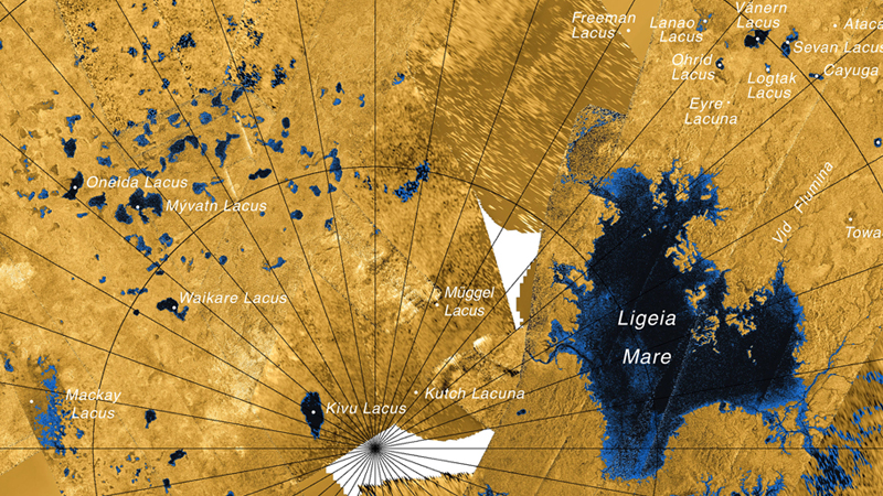 NASA's Cassini Spacecraft Reveals Mystery Lakes on Saturn's Moon Titan | KQED