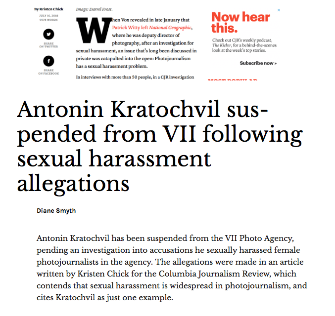 How photojournalism's biggest agencies are combating harassment - 1854 Photography