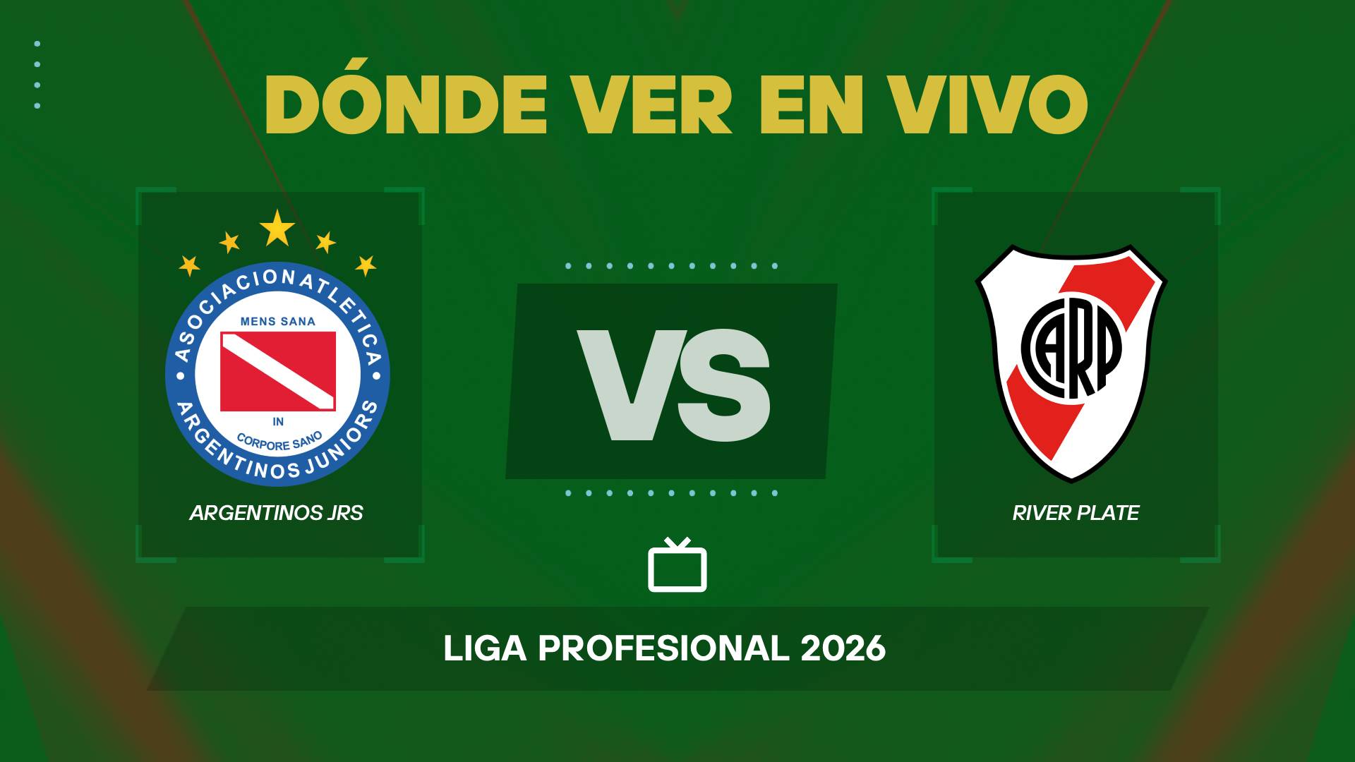 Qué canal pasa Argentinos Jrs vs River hoy: dónde ver EN VIVO y gratis por la Liga Profesional