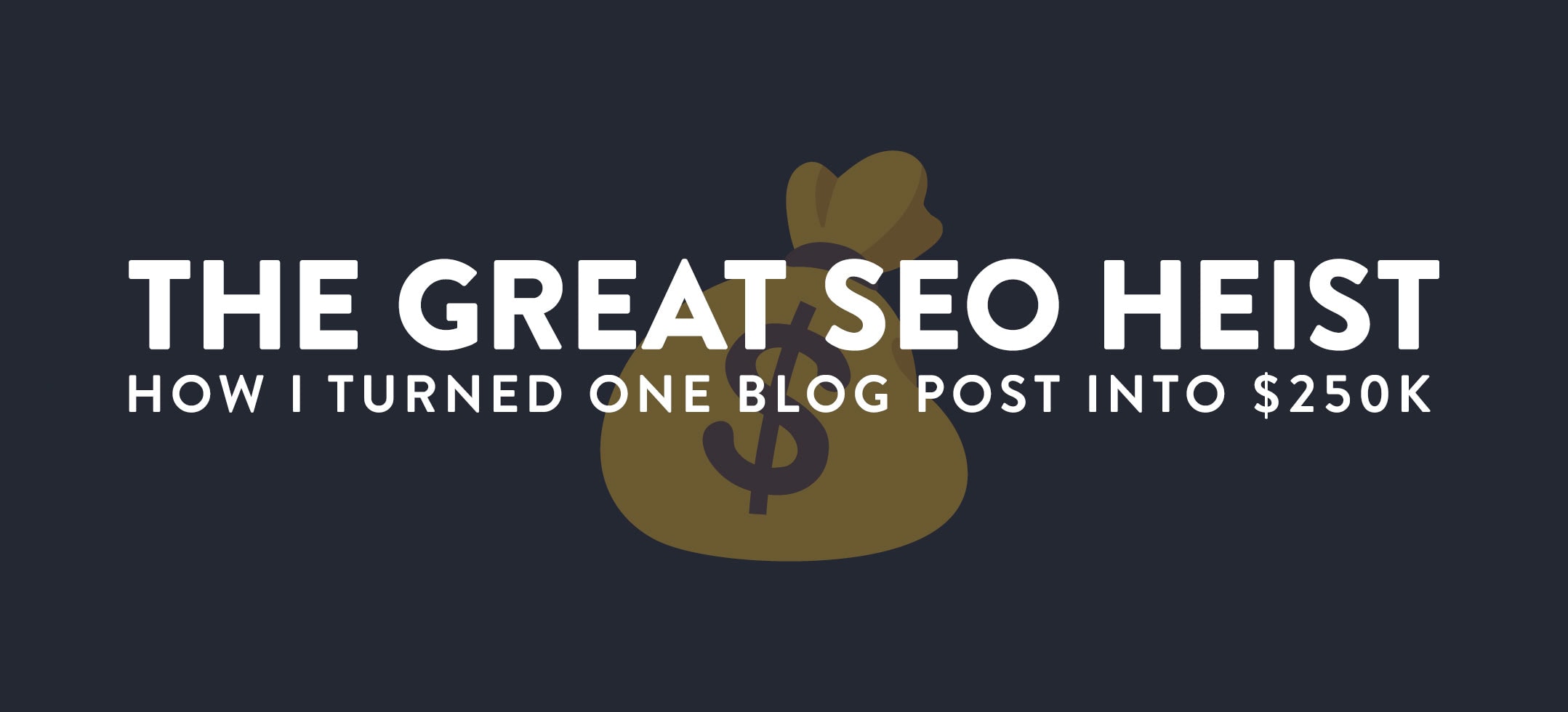 The Great SEO Heist: How I Turned One Blog Post Into 250K - A Better Lemonade Stand
