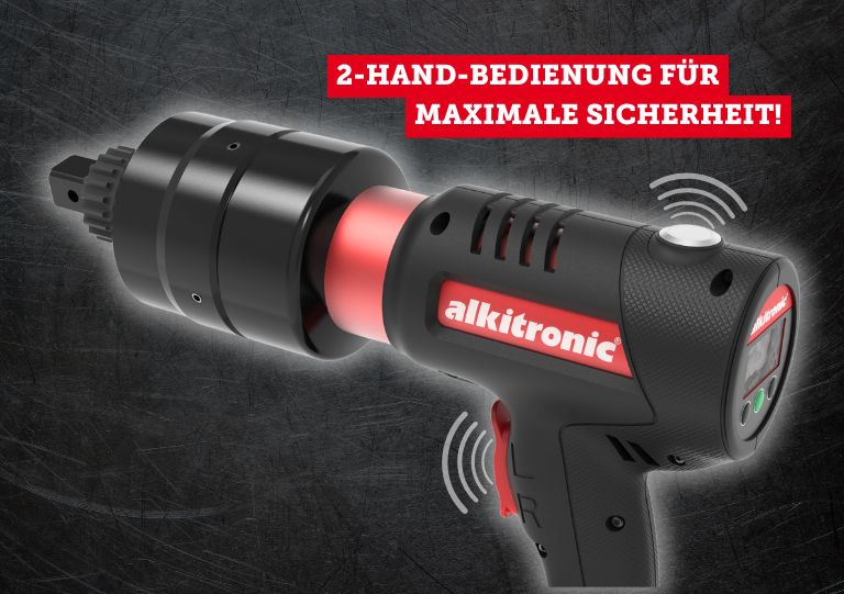Mehr Sicherheit. Mehr Kontrolle. Der neue alkitronic® EB-S mit Zweihandbedienung - alkitronic ® - alki Technik GmbH %