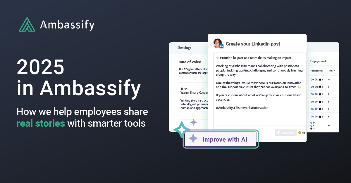 2025 in Ambassify: How We Help Employees Share Real Stories With Smarter Tools