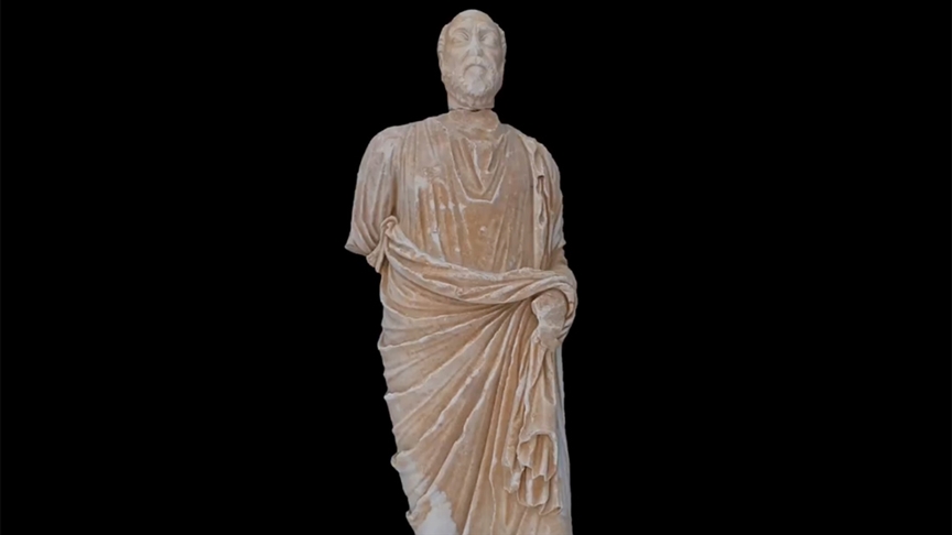The head of the statue, whose body was found six years ago in the Tripolis excavations, has been unearthed - Anatolian Archaeology