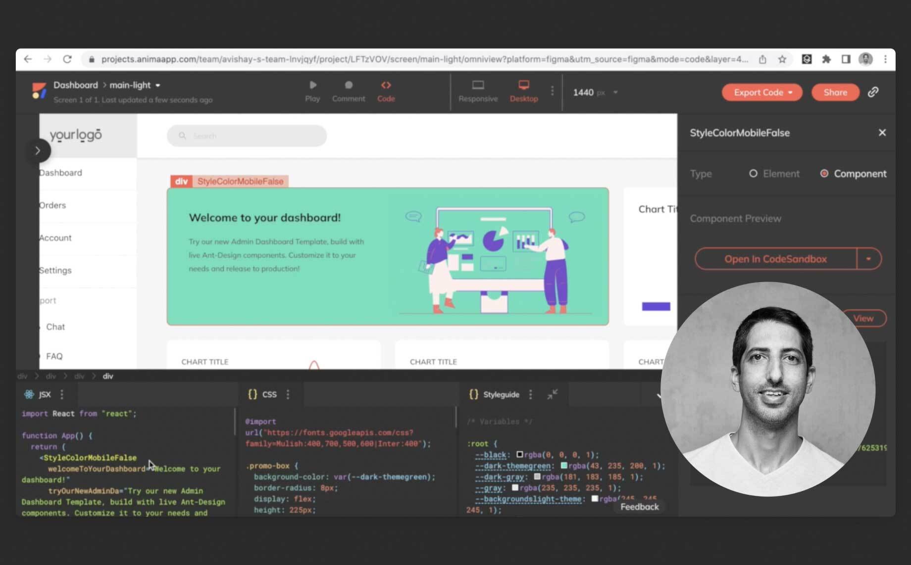 Build React apps 10x faster in Figma | Anima Blog