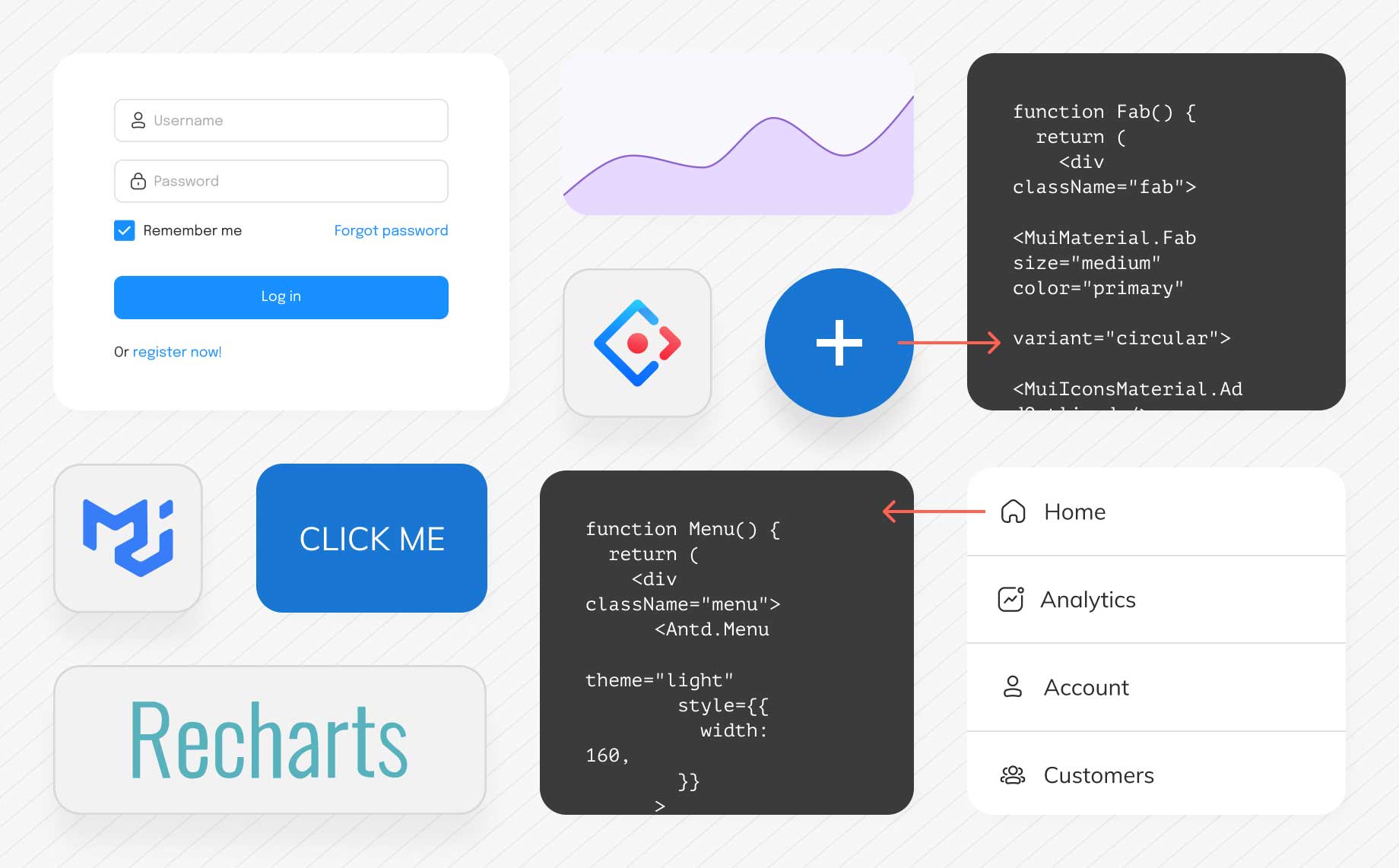 Build MVPs faster with ready-to-use React components in Figma