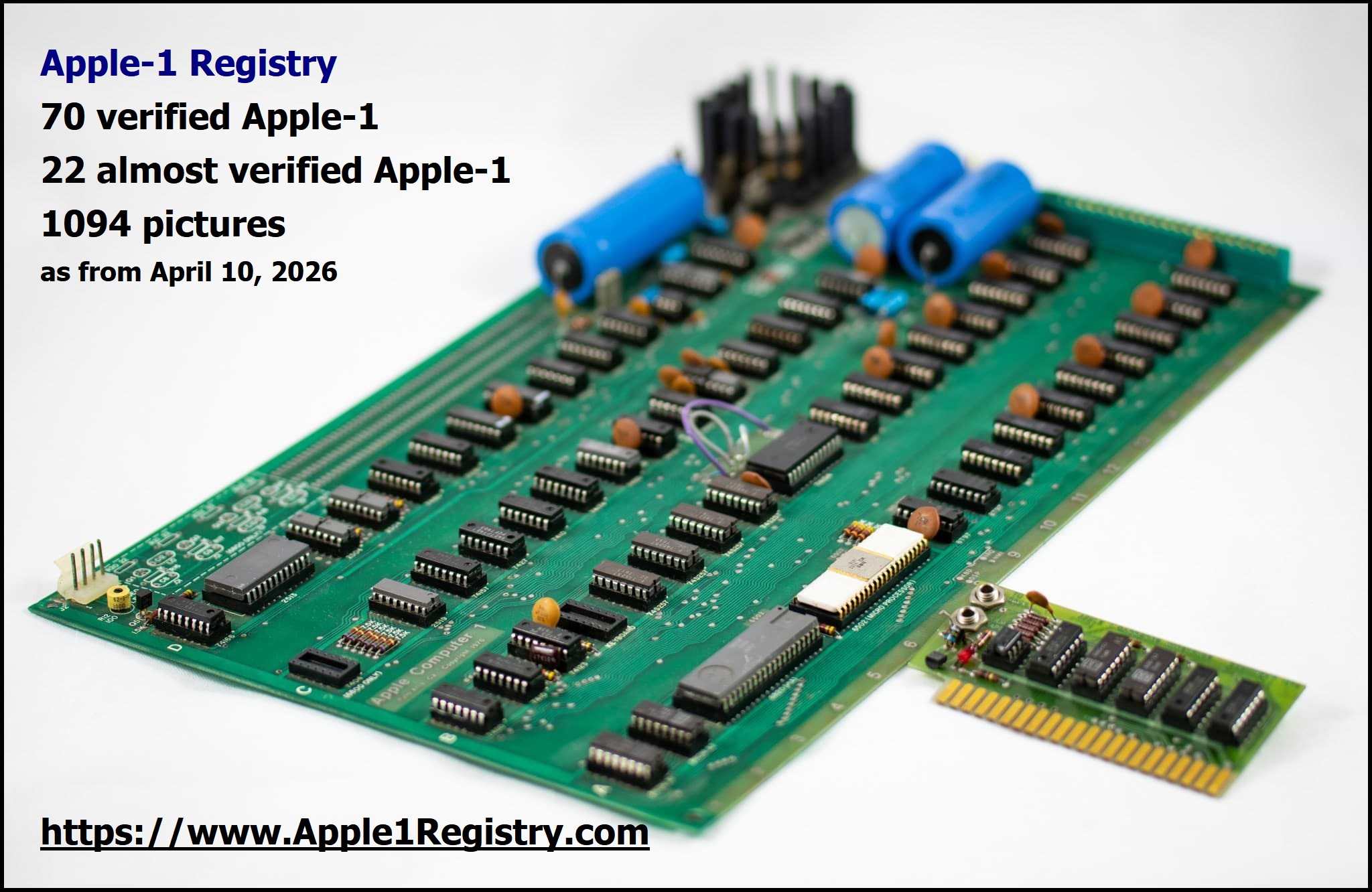 Apple-1 Registry - List of all known original Apple-1 computer