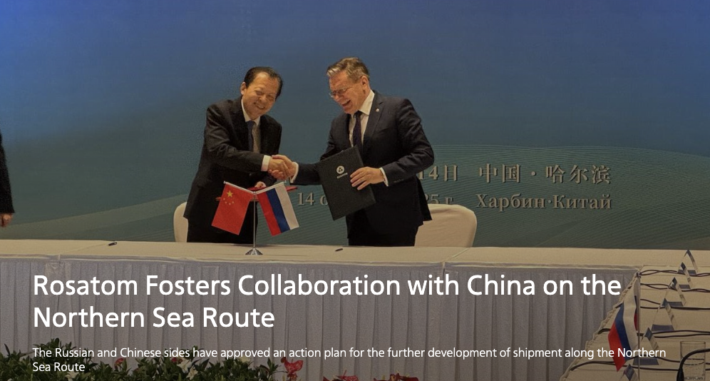 Rosatom fosters collaboration with China on the Northern Sea Route - ArcticToday
