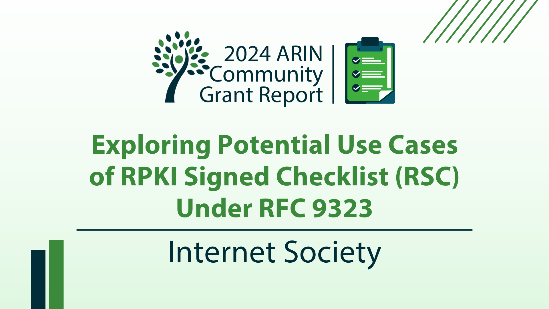 Exploring the Potential of RPKI Signed Checklists for Stronger Trust Models - American Registry for Internet Numbers