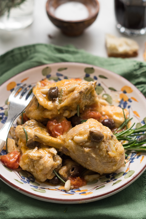 Italian Riviera braised chicken, so easy so tasty! - A Small Kitchen in Genoa