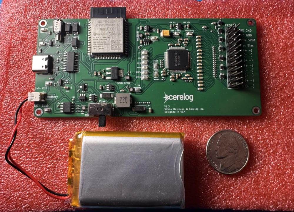 Cerelog’s ESP-EEG is a new 8 channel biosensing board at a hobbyist-friendly price — The Autodidacts