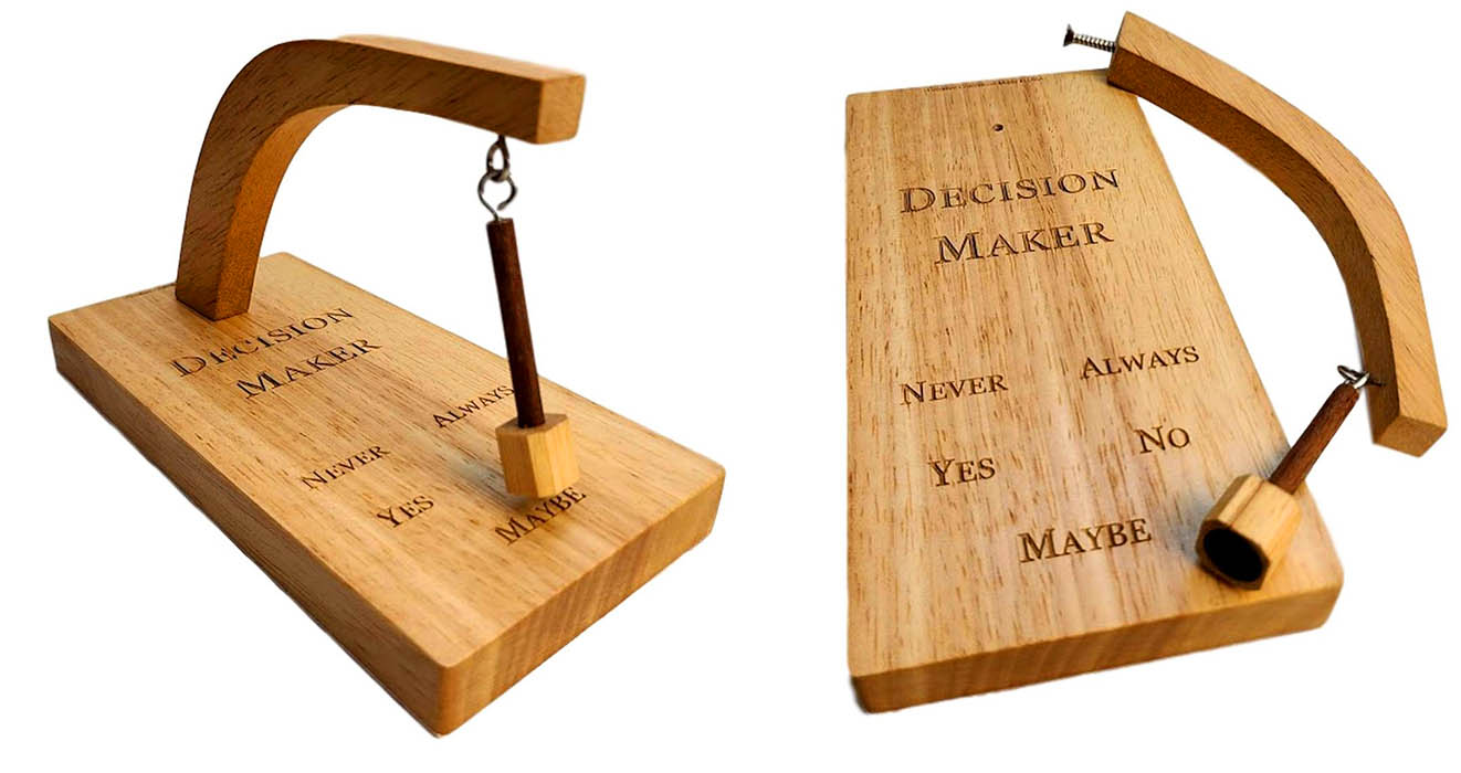 This Pendulum Decision Maker Will Help Decide Important Things Like Which Takeaway To Get