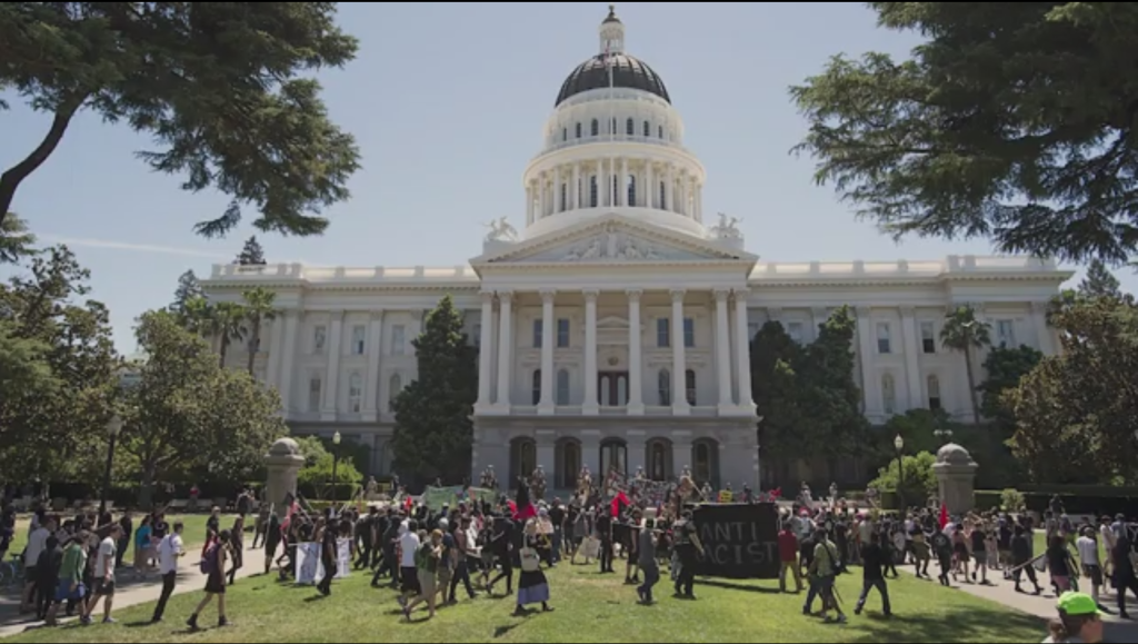NO “FREE SPEECH” FOR FASCISTS! Mass, militant demonstration shuts down Sacramento Neo-Nazi rally! - BAMN