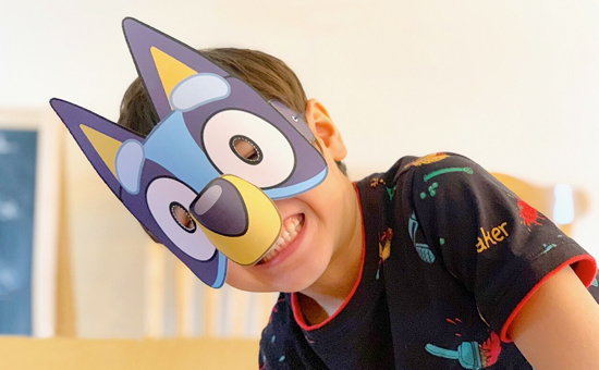 Make Your Own Bluey And Bingo Masks At Home