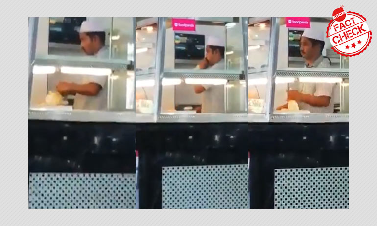 Video Of Eatery Staff Blowing Into Food Packets Is Not From India | BOOM