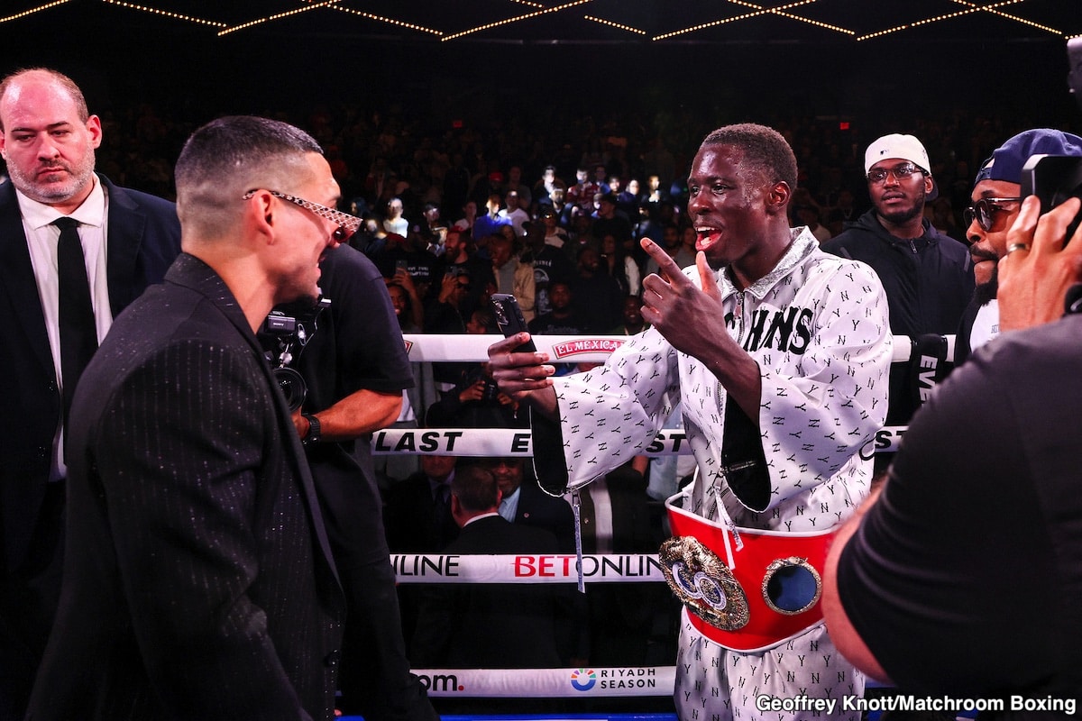 Hitchins Uses Teofimo Lopez For Clout In Awkward Face-Off