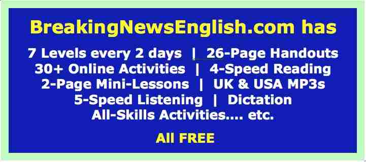 Breaking News English Lessons: Easy English World News Materials - ESL