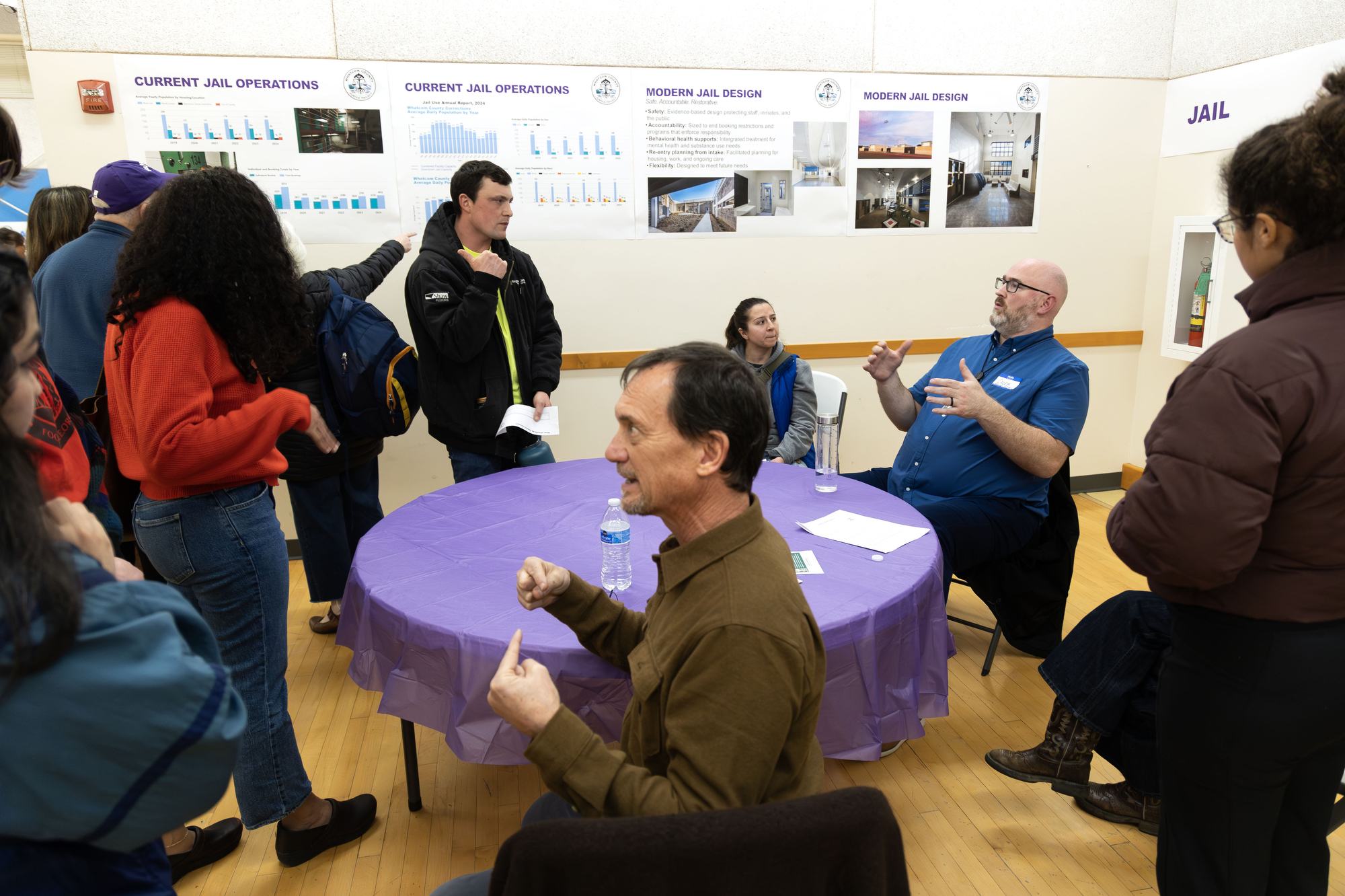 Officials field questions, criticism at Justice Project open house | Cascadia Daily News