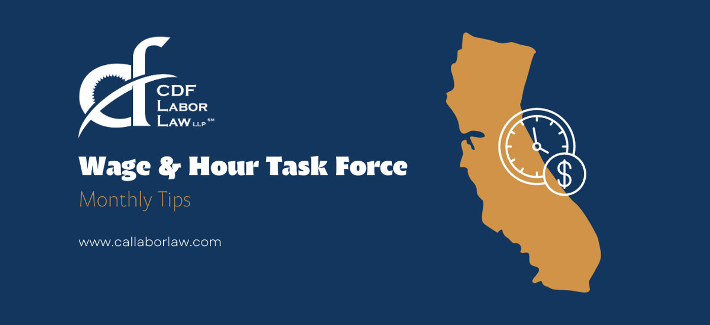 CDF Wage and Hour Task Force ‚Äì Monthly Tips: Common Pitfalls Associated with Remote Workers | CDF Labor Law LLP
