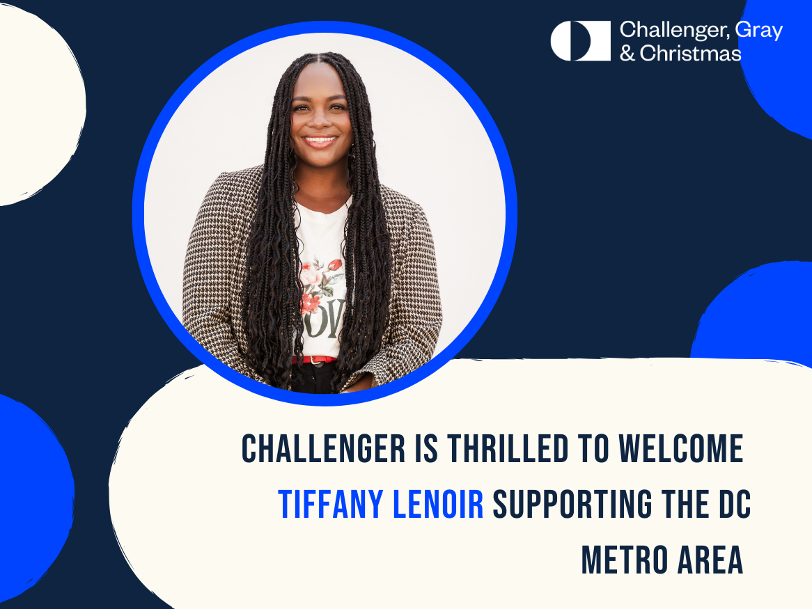 Tiffany LeNoir Joins Challenger as Regional Director for DC-Maryland-Virginia | Challenger, Gray & Christmas, Inc. | Outplacement & Career Transitioning Services