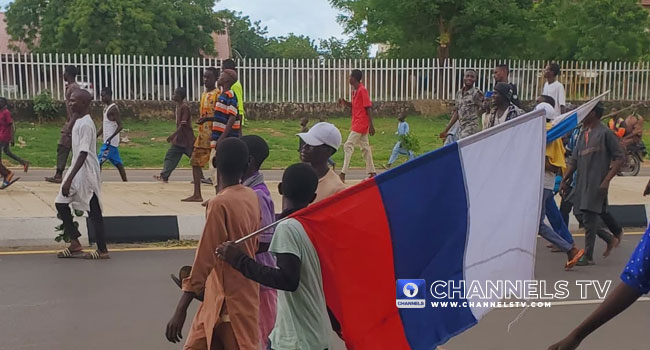 DSS Arrests Tailors Suspected To Be Mass-Producing Russian Flag In Kano • Channels Television
