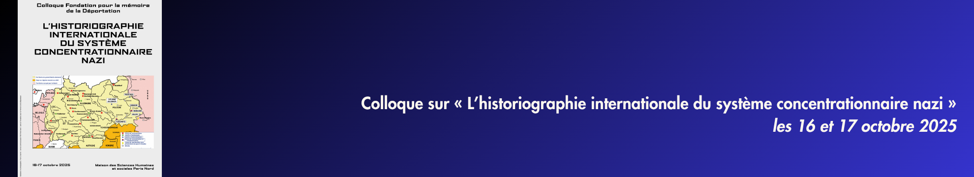 Colloque sur « L’historiographie internationale du système concentrationnaire nazi », les 16 et 17 octobre 2025 - Fondation Charles de Gaulle
