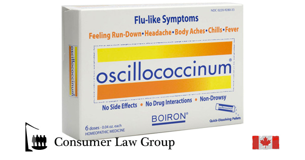 Oscillo Boiron Homeopathy National Class Action | Consumer Law Group Class Actions Canada